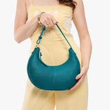 Aquarius Classic | Crescent shaped shoulder bag with zipper closure and adjustable strap
