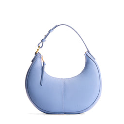 Aster*Classic  | Crescent shaped shoulder bag with zipper closure and adjustable strap
