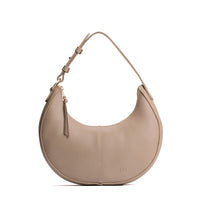 Stone*Classic | Crescent shaped shoulder bag with zipper closure and adjustable strap