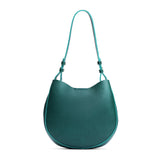 Sea Glass Medium | Rounded shoulder bag with adjustable strap on a white background