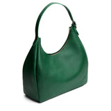 Bacalar Oversized | U-shaped, flat-bottomed leather shoulder bag with adjustable strap