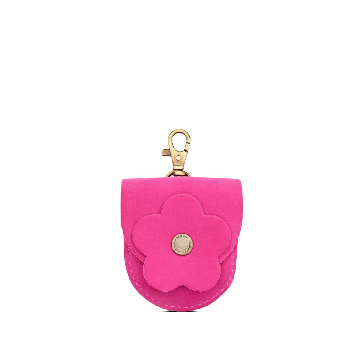 Royalty | U shaped pouch with layered leather flower cutout