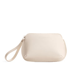 Bone*Large | Large pouch with top zipper and curved edges