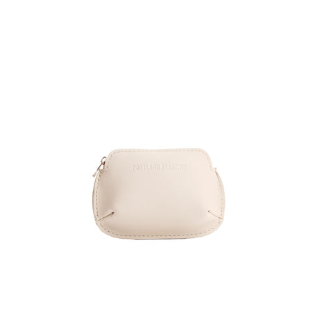 Bone*Large | Large pouch with top zipper and curved edges