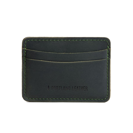 Evergreen | Minimalist leather wallet with card slots and PLG logo