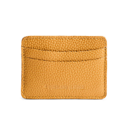 Sunshine | Minimalist leather wallet with card slots and PLG logo