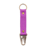 Cattleya Long | Leather logo branded keychain 