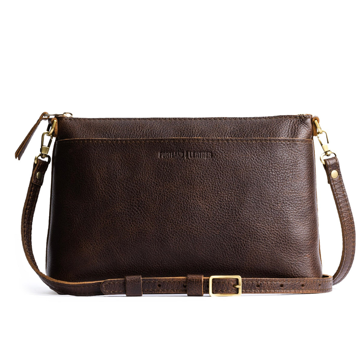 Coldbrew*Large | Zip top crossbody bag with detachable strap