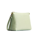 Pistachio Large | Zip top crossbody bag with detachable strap