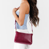 Orchid Classic | Zip top petite crossbody bag with detachable strap