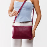 Orchid Classic | Zip top petite crossbody bag with detachable strap