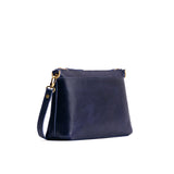 Cobalt Classic | Zip top petite crossbody bag with detachable strap