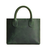 Evergreen Large | Mid-size tote purse with structured leather handles and crossbody strap