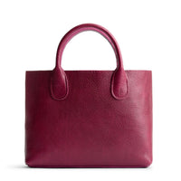 Orchid*Large | Mid-size tote purse with structured leather handles and crossbody strap