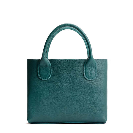 Sea Glass*Large | Mid-size tote purse with  structured leather handles and crossbody strap