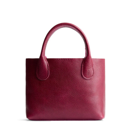 Orchid*Large | Mid-size tote purse with structured leather handles and crossbody strap