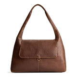 Asheville Large | Slouchy triangle shaped shoulder bag with a flap