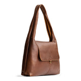 Asheville Large | Slouchy triangle shaped shoulder bag with a flap