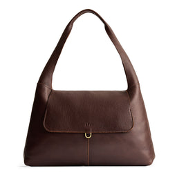 Coldbrew*Large | Slouchy triangle shaped shoulder bag with a flap