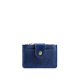 Cowboy Blue | Compact wallet with snap closure and zippered pouch