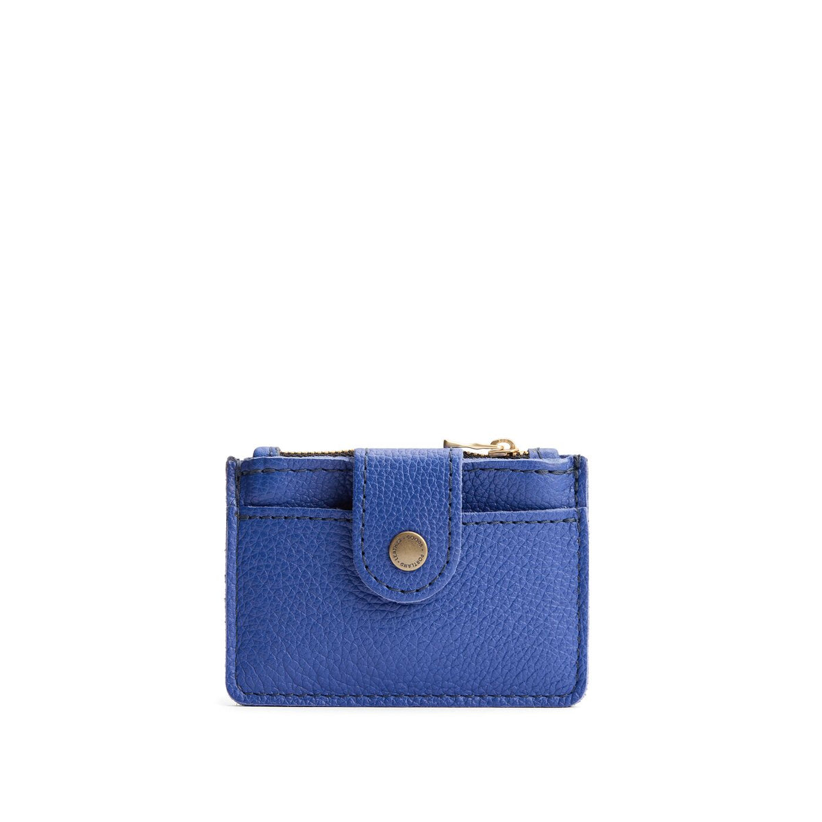 Molino Blue | Compact wallet with snap closure and zippered pouch