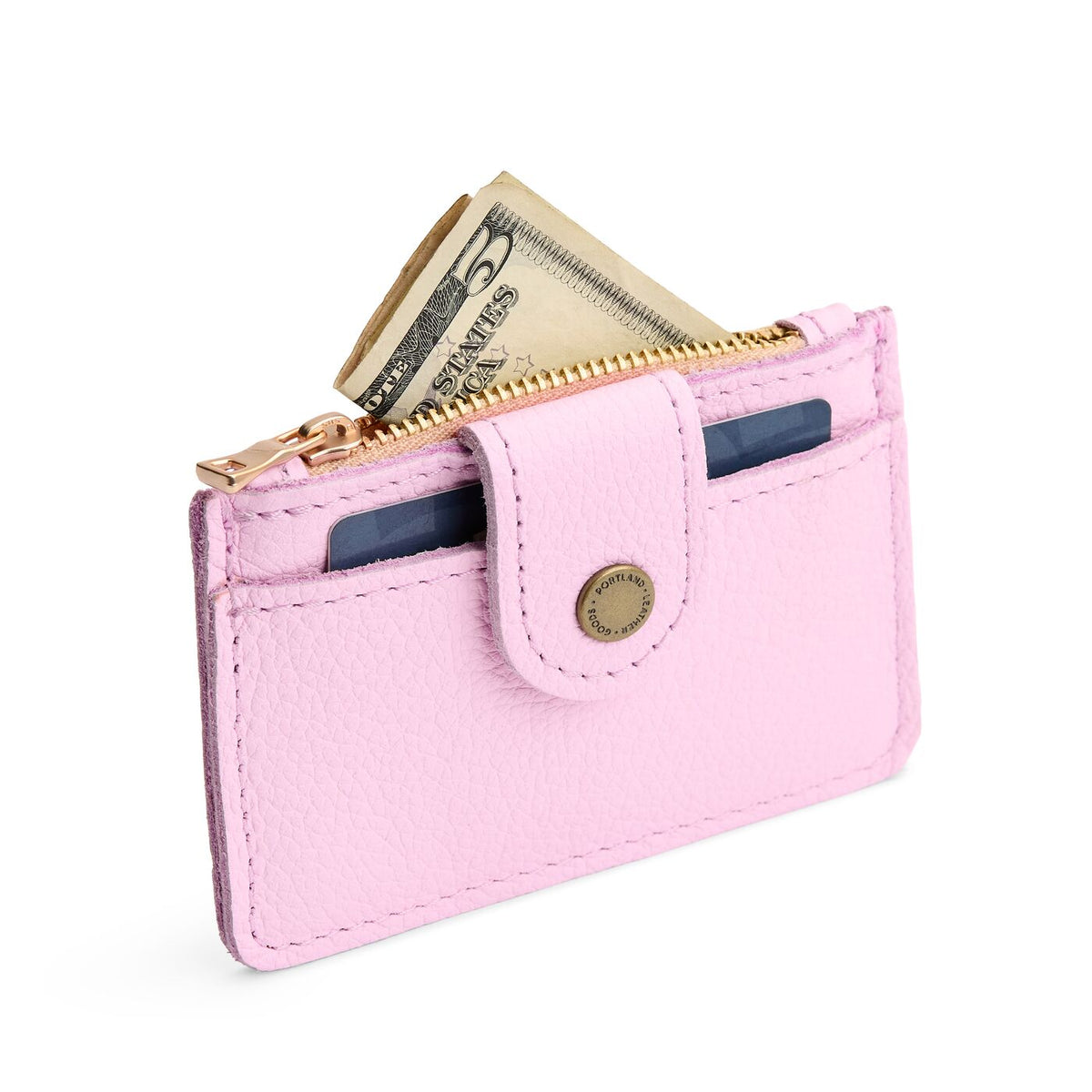 Pinkaboo | Compact wallet with snap closure and zippered pouch