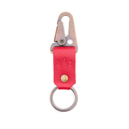 Cherry*Short | leather logo branded keychain