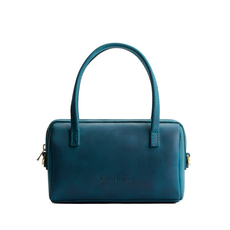 Westward Blue*Large | Mini duffle shaped handbag with crossbody strap