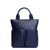 Cobalt Small | Convertible tote clutch crossbody with two large front pocket and top carry handles
