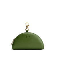 Cactus | Small half-moon shaped keychain pouch with zipper closure