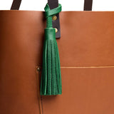 Bacalar Classic | Fringed leather tassel with leather loop