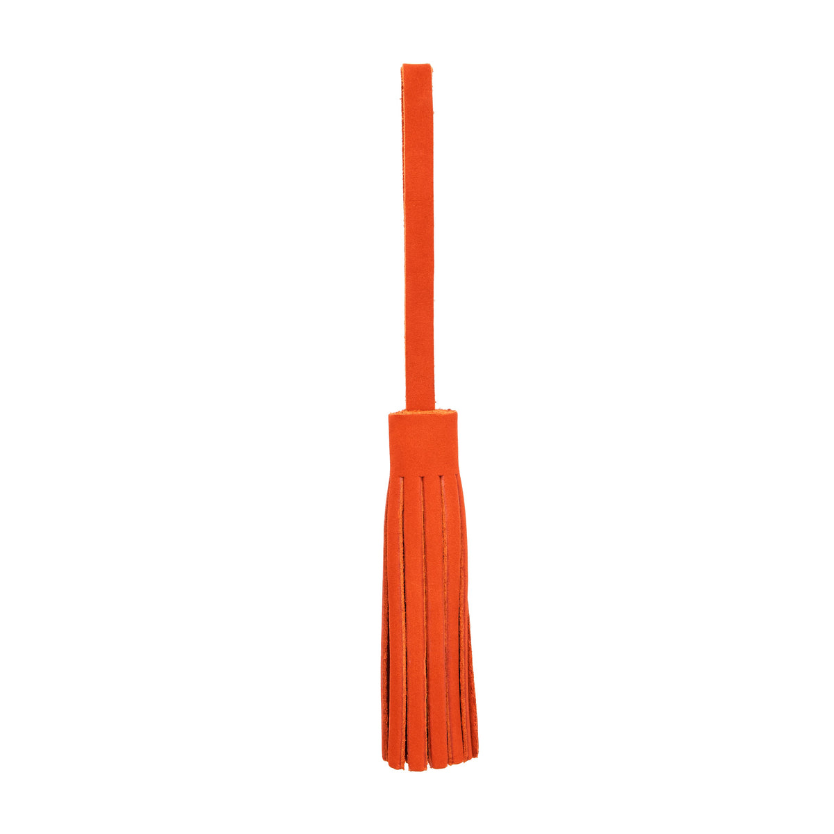 Paprika*Large | Fringed leather tassel with leather loop
