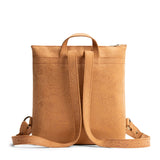 Desert Flower | Square slim leather tote backpack