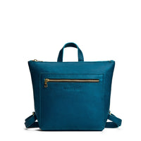 Planetary*Small | Small square slim leather tote backpack