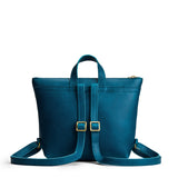 Planetary Small | Small square slim leather tote backpack
