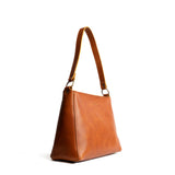 Honey Small | Triangular shoulder bag with antiqued brass finished hardware