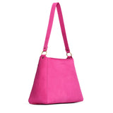 Royalty Large | Large triangular shoulder bag with antiqued brass finished hardware