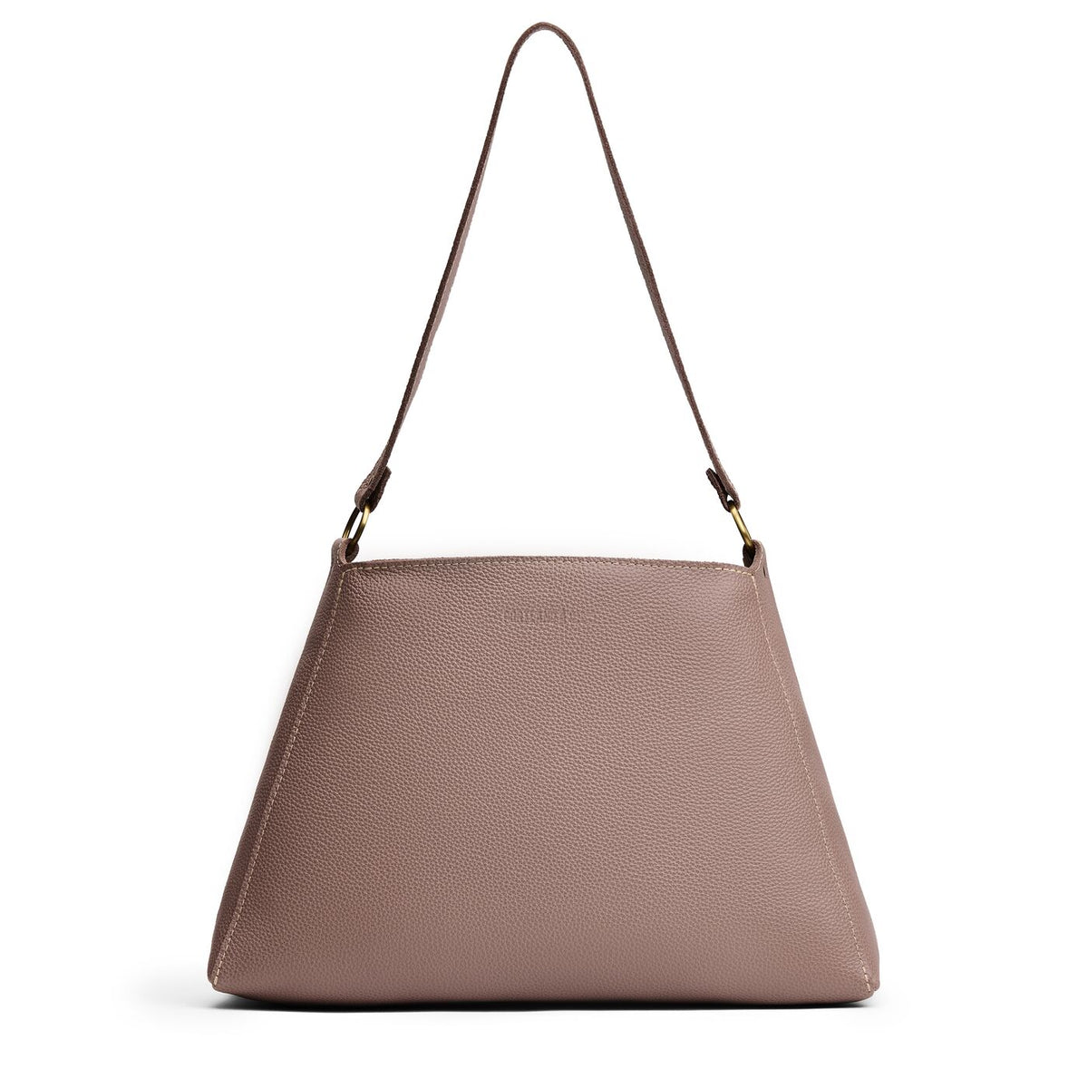 Sparrow*Large | Large triangular shoulder bag with antiqued brass finished hardware