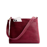 Orchid Classic | Triangular shoulder bag with antiqued brass finished hardware