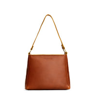 Sienna*Small | Triangular shoulder bag with antiqued brass finished hardware