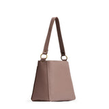Sparrow Small | Triangular shoulder bag with antiqued brass finished hardware