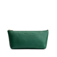 Bacalar | Leather utility bag pouch with top zipper