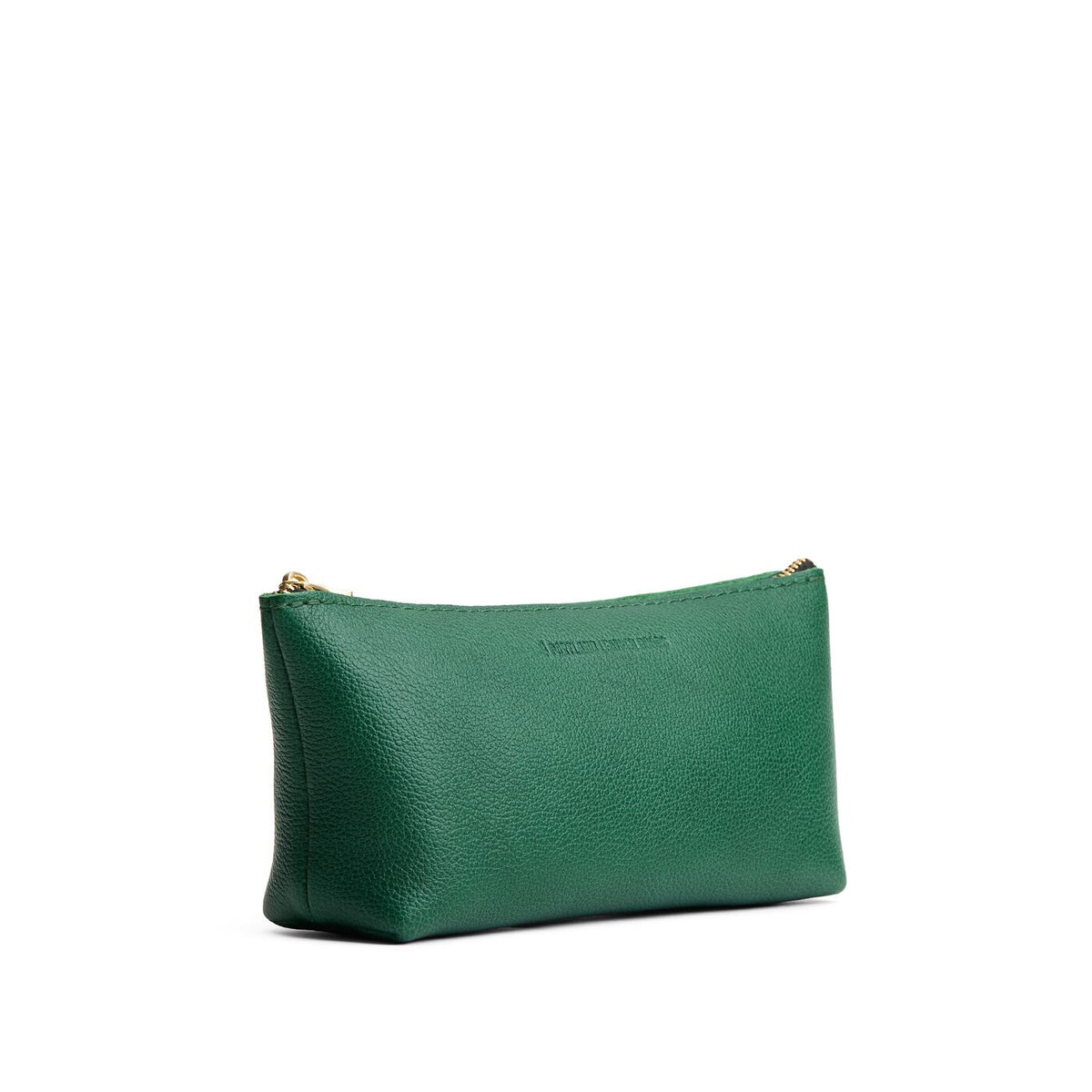 Bacalar | Leather utility bag pouch with top zipper