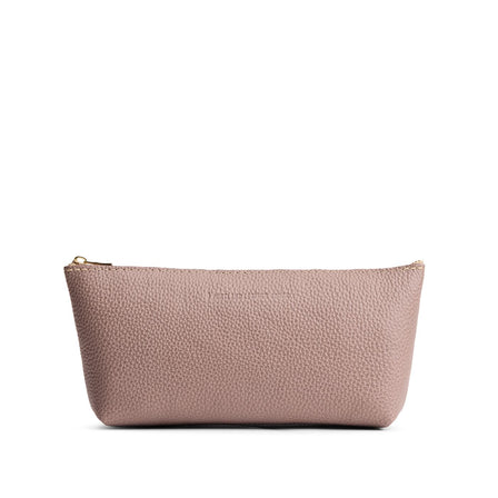 Sparrow | Leather utility bag pouch with top zipper