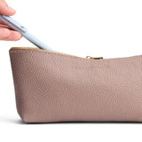 Sparrow | Leather utility bag pouch with top zipper
