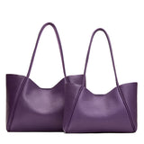 Empire | Side by side comparison of both sizes of wide totes