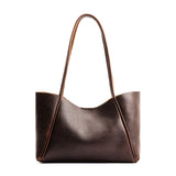 Coldbrew Medium | Wide tote with leather straps and snap closure