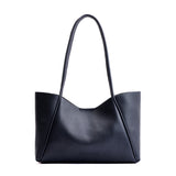 Night Owl Medium | Wide tote with leather straps and snap closure