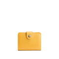 Sunshine | Small leather wallet with snap closure
