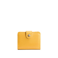 Sunshine | Small leather wallet with snap closure